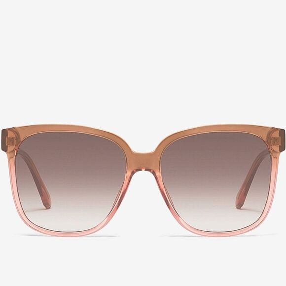 Quay Australia Wide Awake Remixed Oversized Sunglasses- Coffee Rose Frame/Brown - Picture 2 of 12